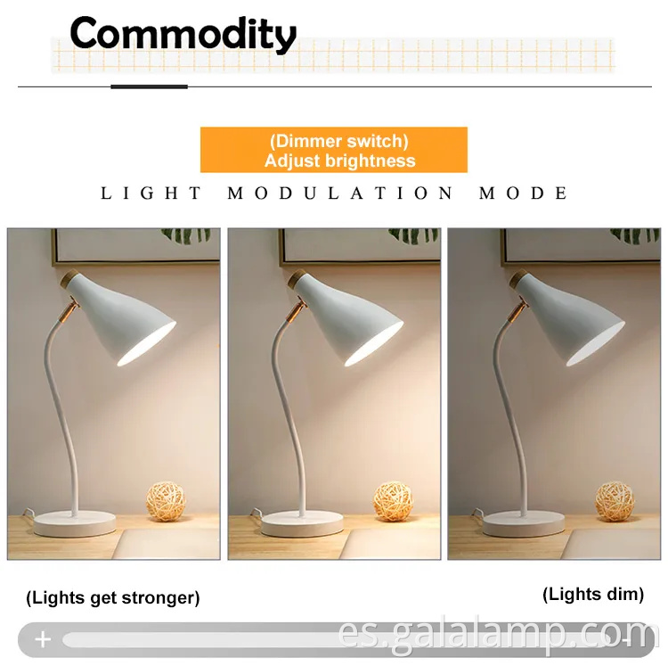 Lámpara de escritorio de protección ocular LED para estudiantes y profesionales